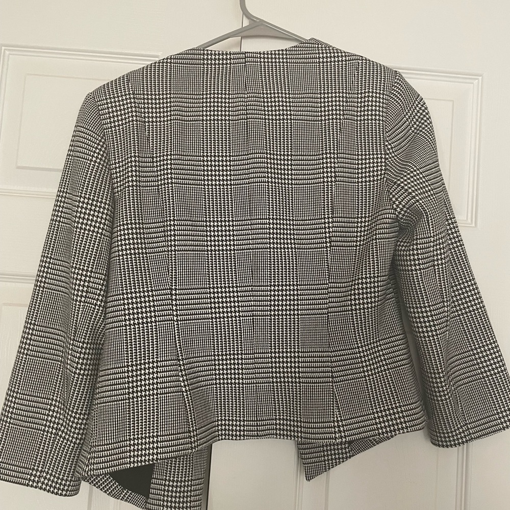 Express Houndstooth Cropped Blazer - image 2